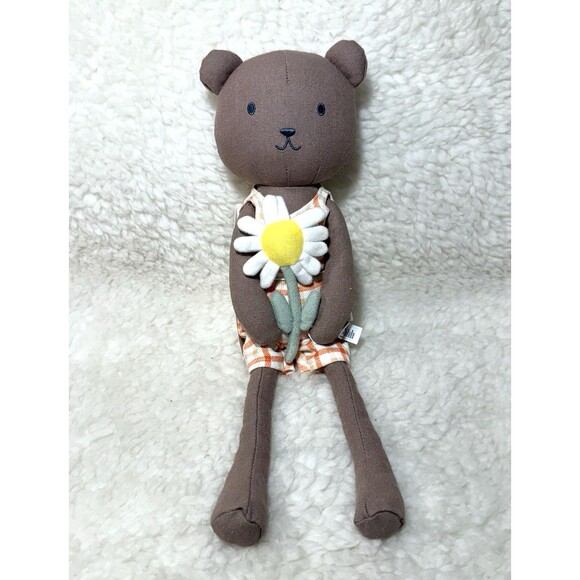 Hearth & Hand Magnolia Bear Plush Flower Spring Summer Target NEW - Picture 2 of 4
